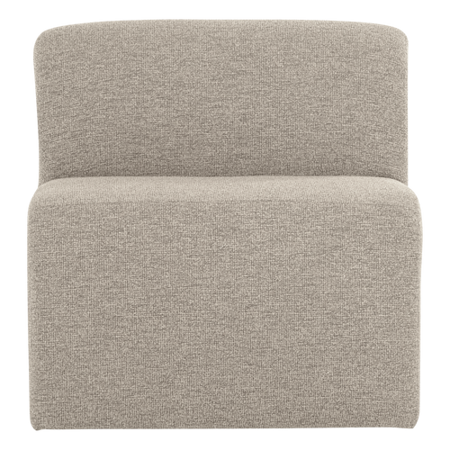 WOOOD eetbank 84 cm rugleuning Mojo Base - Bouclé - Beige - 83x84x76