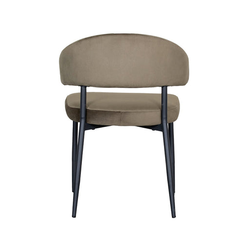 LABEL51 Eetkamerstoel Bliss - Donkergroen Velvet - Zithoogte 47cm - Set van 2 - vtwonen shop