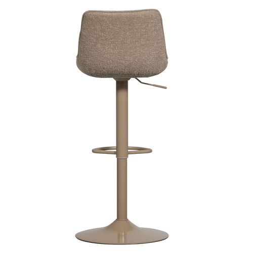 WOOOD verstelbare barstoel Marten - Polyester - Zand - 110x45x50 - vtwonen shop