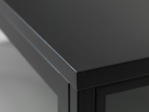 Rebellenclub Vitrinekast Nimbin - 160 x 58 cm - Zwart - vtwonen shop