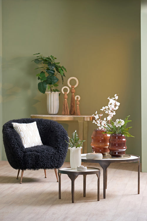 Light & Living salontafel ELI - Ø85x42 cm - wit - Set van 2 - vtwonen shop