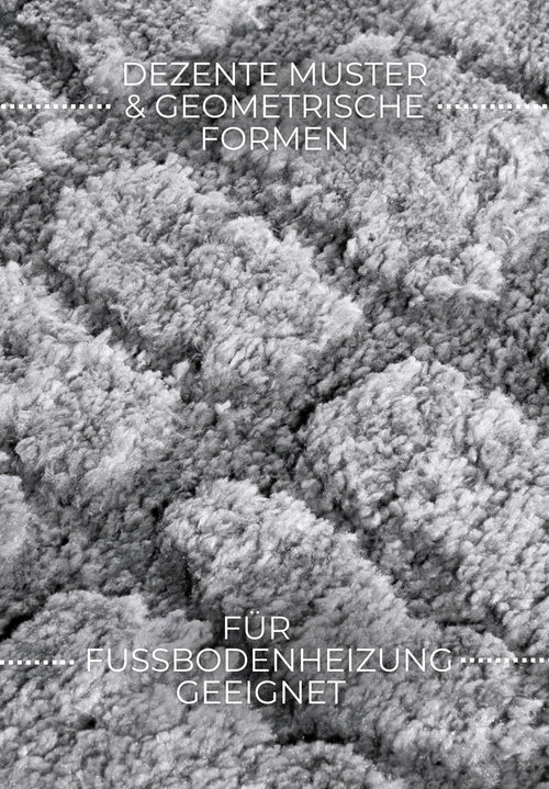 Elle Decoration Gallery High Pile Rug Artistique Light Grey 200x280 cm - vtwonen shop