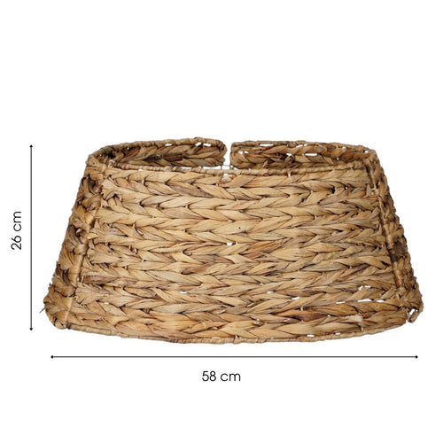 Mica Decorations Kerstboomrok H26 x D58 cm - Kerstboommand - Bruin - Gevlochten Zeegras