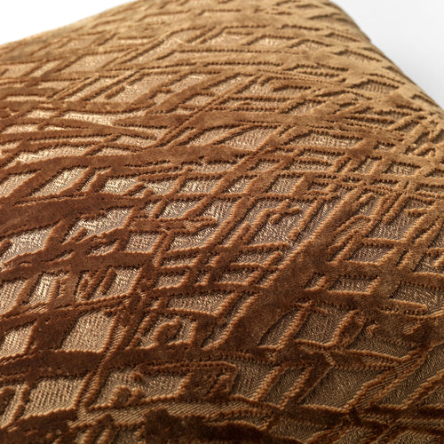 NICOLA | sierkussen 45x45 cm | Tobacco Brown | bruin | Hoii | met duurzame kussenvulling