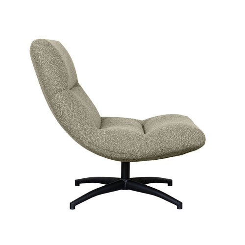 LABEL51 Fauteuil Calix - Naturel Bouclé - Draaibaar