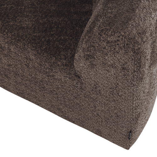 WOOOD hoekelement rond Mojo Base - Wollig - Bruin - 74x110x110