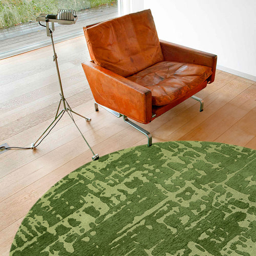 Ecorugs vloerkleed Perrier's Green - groen - 140x140cm