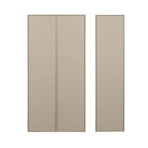 vtwonen kledingkast 100 cm & kledingkast 50 cm Daily - Grenen - Dakargrau - 200x100x58/200x50x58 - vtwonen shop