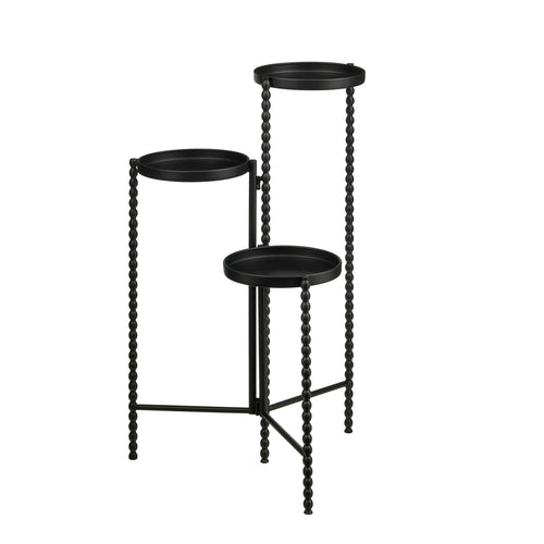 Mica Decorations Salvo Plantenrek - Plantenstandaard voor Kamerplanten - Plantentafeltje voor Binnen - Plantenonderzetter met Drie Plateaus - 40 x 40