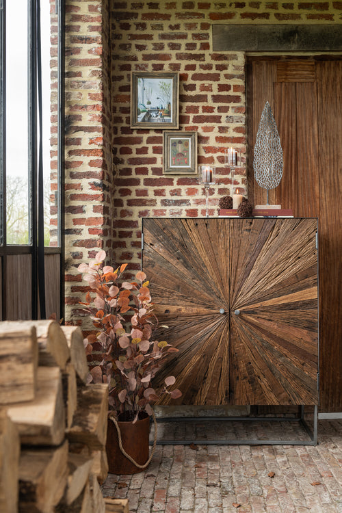 J-Line cilinderkaars - bruin - small - 18U - 6 stuks