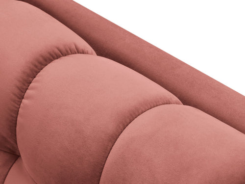 Cosmopolitan Design linker meridiaan Bali flueel, roze - 185x102x75cm