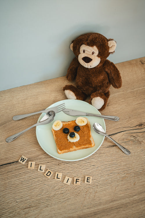 Zilverstad - Kindercouvert Wildlife - 4 delig - RVS - vtwonen shop