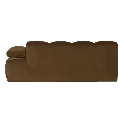WOOOD 2-zits bank arm rechts Mojo - Velvet - Honinggeel - 74x204x97