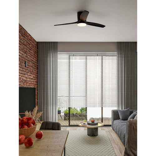 Nova Luce ALOA Plafondventilator Sandy Black Wood LED 18W 1170lm 3000-4000-6500K CCT Afstandsbediening