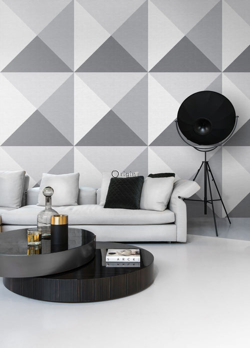 Origin Wallcoverings fotobehang 3D-motief grijs - 100 x 300 cm - 357227 - vtwonen shop