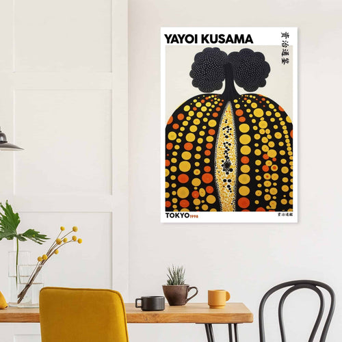 Artfulprints  Yayoi Kusama - Tokyo pumpkin 1998   poster 50x70 cm