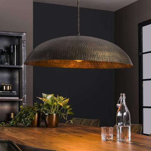 Giga Meubel Hanglamp - Brons Antiek Metaal - 1-LichtsØ90x150cm - vtwonen shop