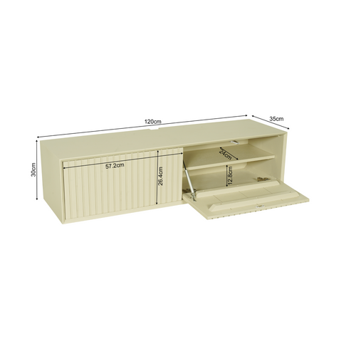 Starfurn  tv meubel Madison - beige - 35x120x30cm