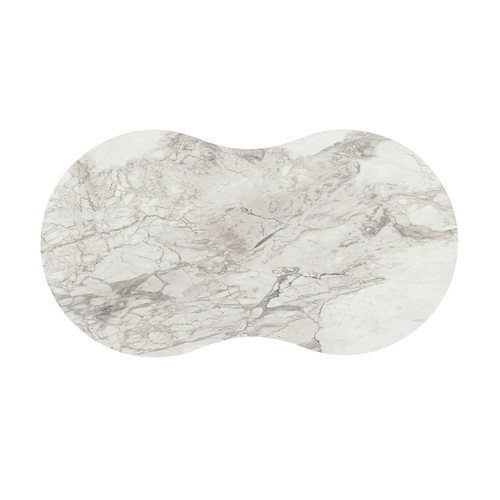 Calicosy - Salontafel NOCTIS - Wit marmereffect 99x54x45 cm
