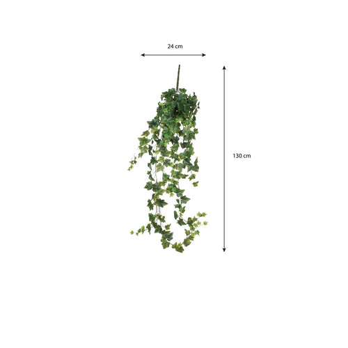 Mica Decorations Hedera Kunst Hangplant - H129 cm - Groen