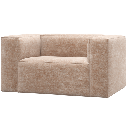 WOOOD fauteuil Bean - Chenille - Velvet Naturel - 74x146x98