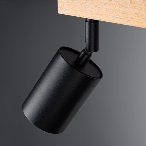 Sollux Lighting Plafondlamp VERDO 3L zwart - 61x45x17,5cm
