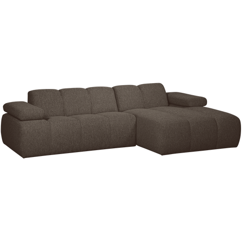 WOOOD chaise longue rechts Mojo - Bouclé - Bruin Melange - vtwonen shop