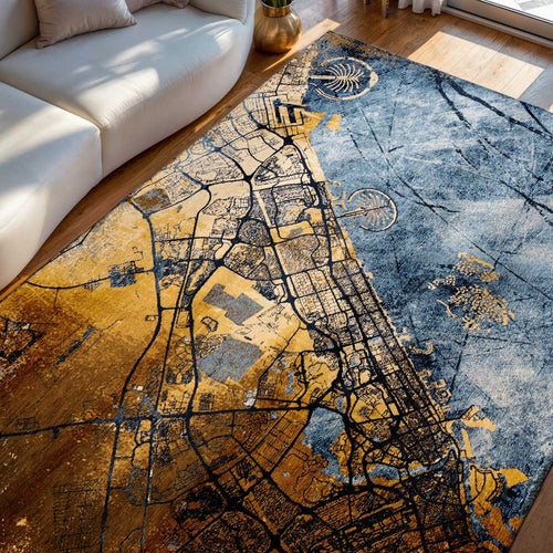 Louis De Poortere vloerkleed Gold Sea - multicolor - 200x280cm - vtwonen shop