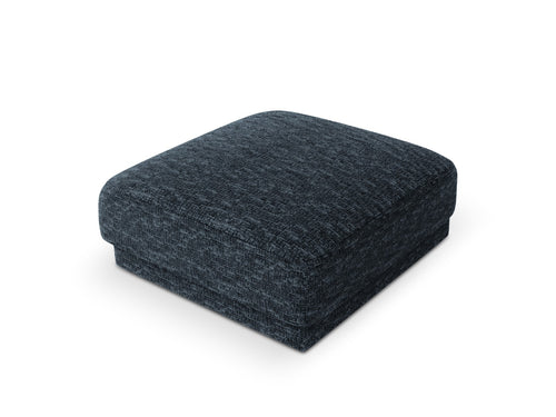 Micadoni Poef Miley chenille, koningsblauw - 90x90x40cm