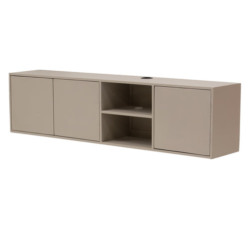 Giga Meubel Tv-Meubel Loiza - Mangohout - Taupe - 160cm - vtwonen shop