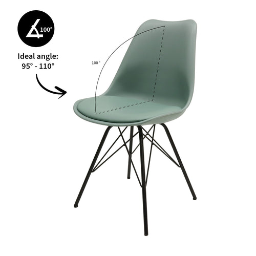 Kick kuipstoel Metal Luuk - Mintgroen - vtwonen shop