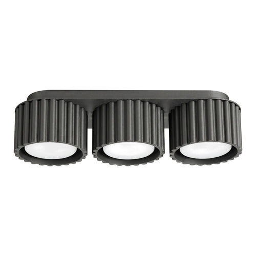 Sollux Lighting Plafondlamp AURA 3 zwart Gx53 - 32,5x10x8cm