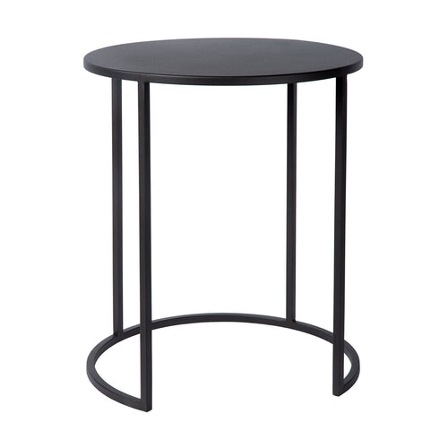 Atmooz bijzettafel Vibor - zwart - Ø 40 x H 49 cm