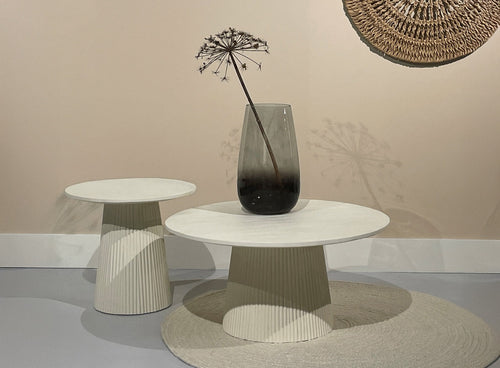 Livingfurn salontafel Patrice - 80cm - beige