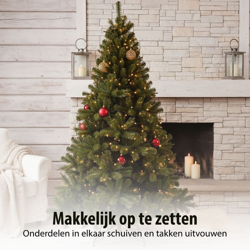 Triumph Tree Forrester Kerstboom - Kunstboom met Volle Uitstraling en 232 Takken - Kerstversiering voor Binnen - Klassiek Kunststof Model met