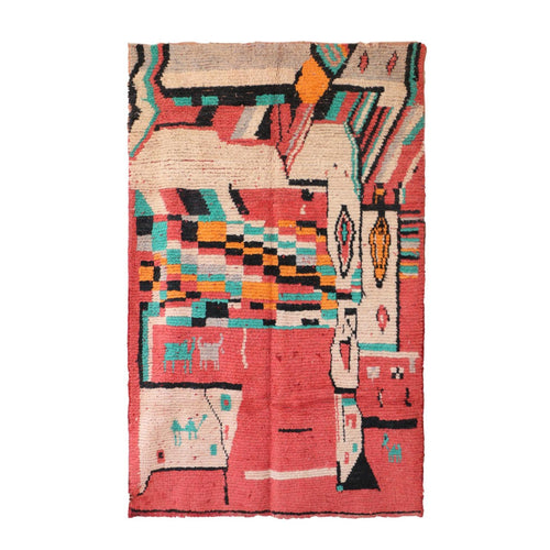 AFK Living vloerkleed Berber - handgemaakt - Wol - 140 cm x 200 cm