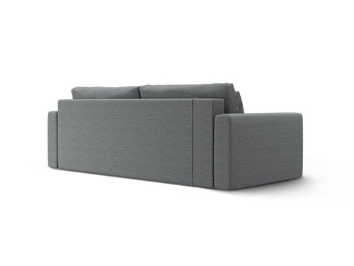 Cosmopolitan Design Slaapbank met opbergdoos Belfast 3-zits, structurele stof grijs - 105x238x84cm