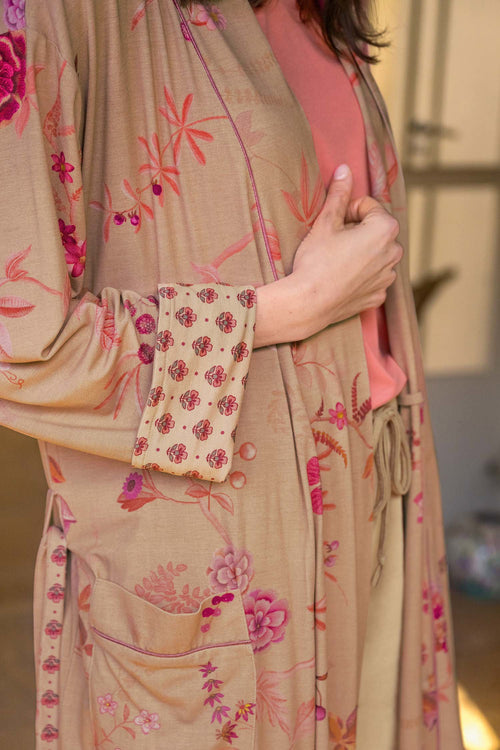 Pip Studio - Nisha Kimono Dames - Marigold - Roze - XXL