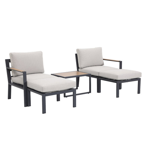 Garden Impressions loungeset Cinto donker grijs balkon 5-delig - vtwonen shop