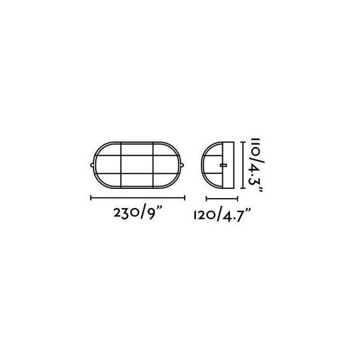 Faro Cabo - 1 Light Outdoor Bulkhead Wandlamp Messing IP65, E27