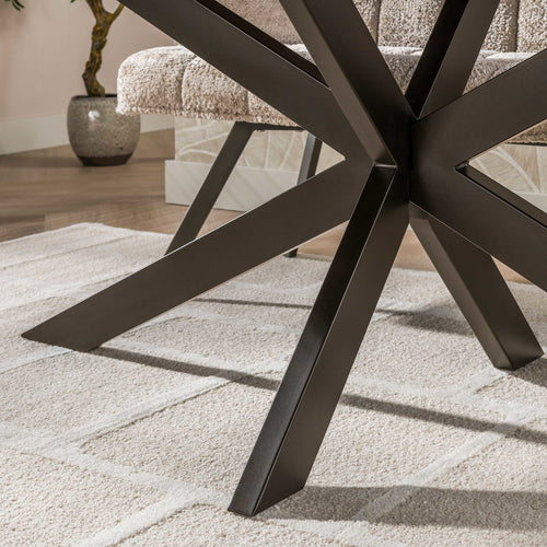 Giga Meubel Eettafel Arhus Solid - Deens Ovaal Bruin Hout - 215x105x77cm