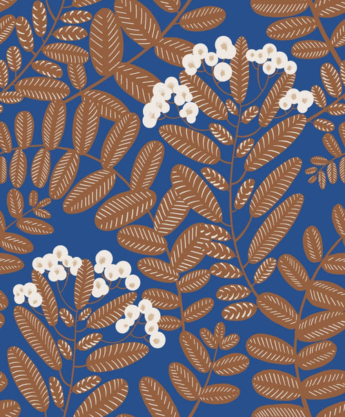 Masureel behang bloemen blauw - 53 cm x 10.05 m - 631055 - vtwonen shop