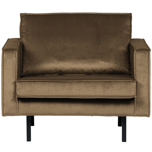 BePureHome fauteuil Rodeo - Velvet - Taupe - 85x105x86 - vtwonen shop