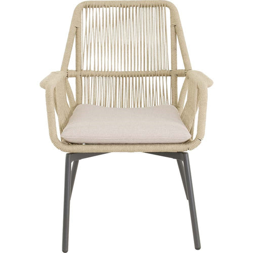 Lesli Living bistrostoel Silas - beige - 64x69x92cm - set van 4