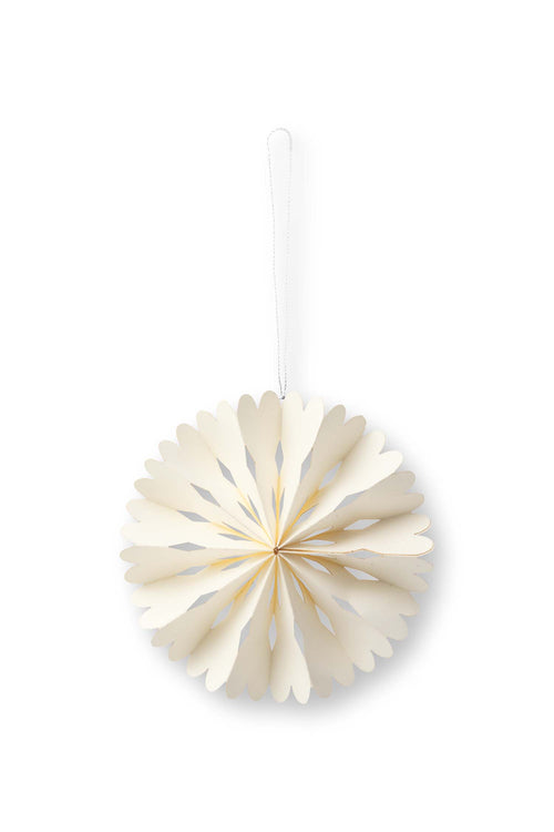 vtwonen - Kerststerren - Papier - Ivoor - 10 cm - Set van 9