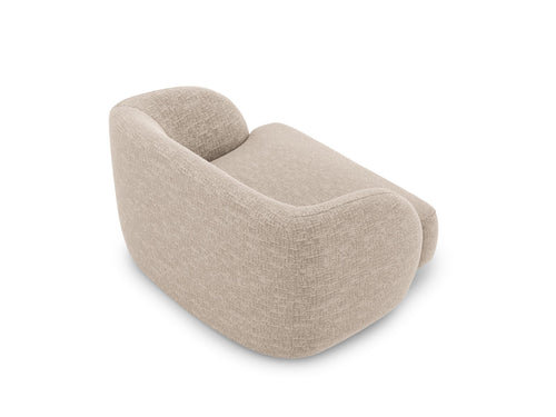 Micadoni Fauteuil Miley chenille, beige - 90x103x70cm