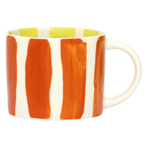 Urban Nature Culture LINDA. x UNC mok Tazza - with printed stripes inside & outside B -  Ø 14.5 * 10.5 * 8.5 CM