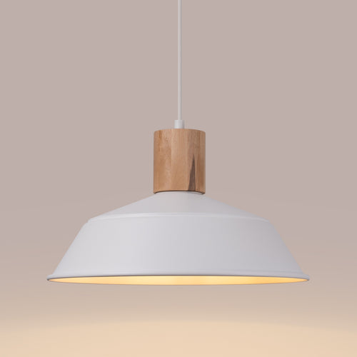 Sollux Lighting Hanglamp FANO wit - 34x34x120cm