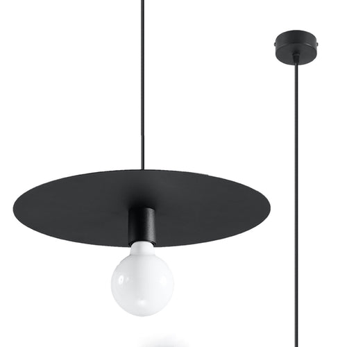 Sollux Lighting Hanglamp FLAVIO zwart - 40x40x105cm