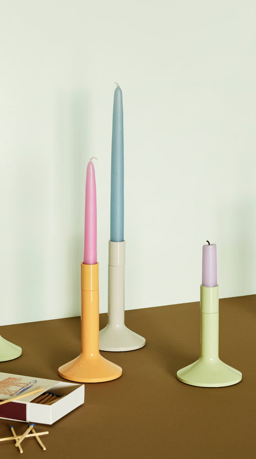 Hübsch kandelaar Kindred - ijzer - ø10xh15, ø10xh18cm - vtwonen shop